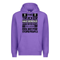Purple TRUCKER Premium Hoodie - Bettercallsaul