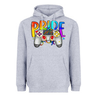 Heather Grey pride gaymer Heavyweight Hoodie - Artiststas