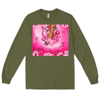 Army Green Breast Cancer diva Long Sleeve Tee - NancyCooperArtShop