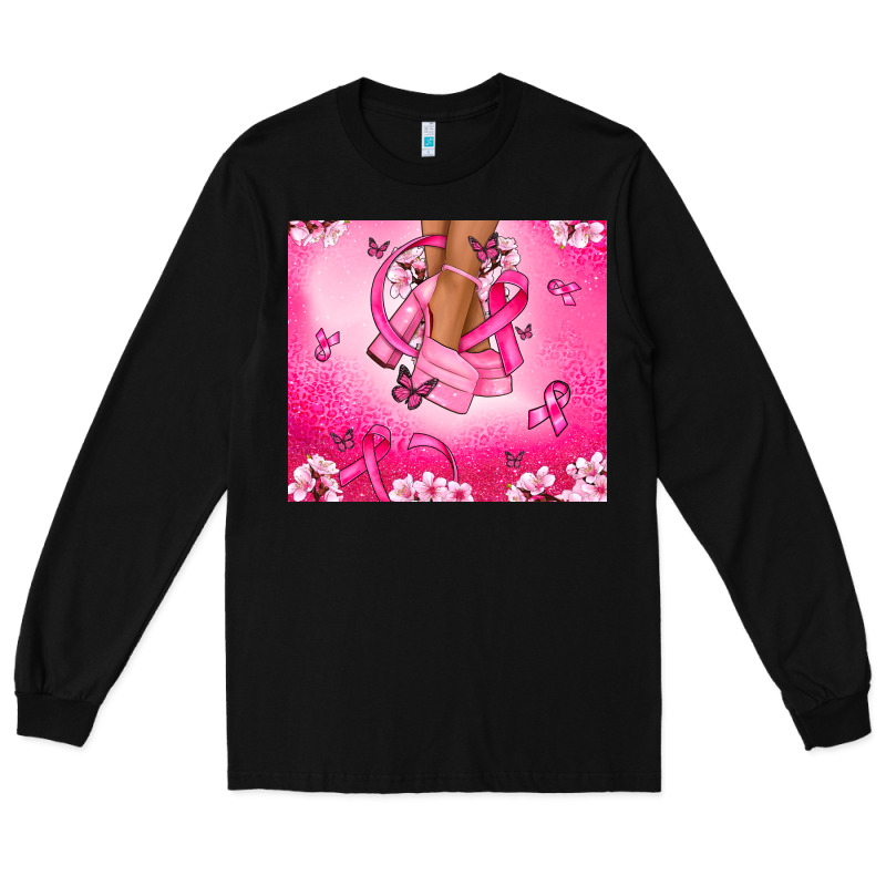 Breast Cancer Diva Long Sleeve Tee by NancyCooperArtShop | Teevron