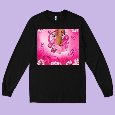 Breast Cancer Diva Long Sleeve Tee Designed By Nancycooperartshop