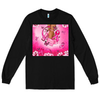 Black Breast Cancer diva Long Sleeve Tee - NancyCooperArtShop
