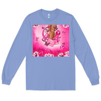 Colony Blue Breast Cancer diva Long Sleeve Tee - NancyCooperArtShop