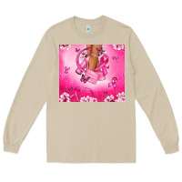 Mushroom Breast Cancer diva Long Sleeve Tee - NancyCooperArtShop