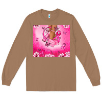 Toasted Coconut Breast Cancer diva Long Sleeve Tee - NancyCooperArtShop