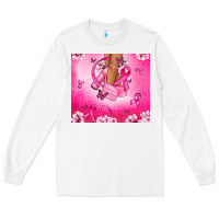 White Breast Cancer diva Long Sleeve Tee - NancyCooperArtShop