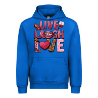 Cobalt Live laugh love Valentine's Day Urban Hoodie - HowdyJamesFarm