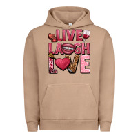 Pigment Burro Live laugh love Valentine's Day Urban Hoodie - HowdyJamesFarm