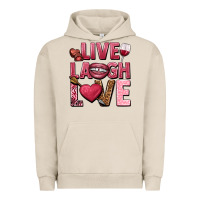 Live Laugh Love Valentine's Day Urban Hoodie | Teevron