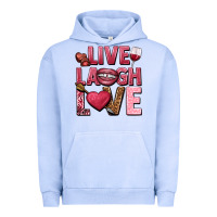 Pigment Grape Ice Live laugh love Valentine's Day Urban Hoodie - HowdyJamesFarm