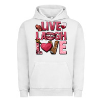 Pigment Lunar Rock Live laugh love Valentine's Day Urban Hoodie - HowdyJamesFarm