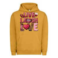 Pigment Peanut Butter Live laugh love Valentine's Day Urban Hoodie - HowdyJamesFarm