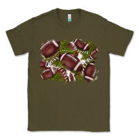 Army Green football background Classic Tee - BarkalooDesign