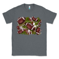 Charcoal Heather football background Classic Tee - BarkalooDesign