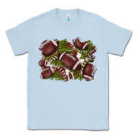 Dusty Blue football background Classic Tee - BarkalooDesign