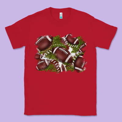 Football Background Classic Tee Designed By Barkaloodesign