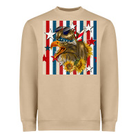 Mushroom mullet eagle seamless pattern Heavyweight Sweatshirt - BundleAndBundleShop