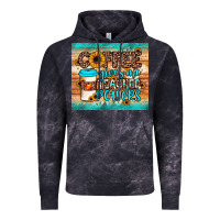 Cloud Black coffee gives me teacher powers Vintage Hoodie - JahusDesignShop