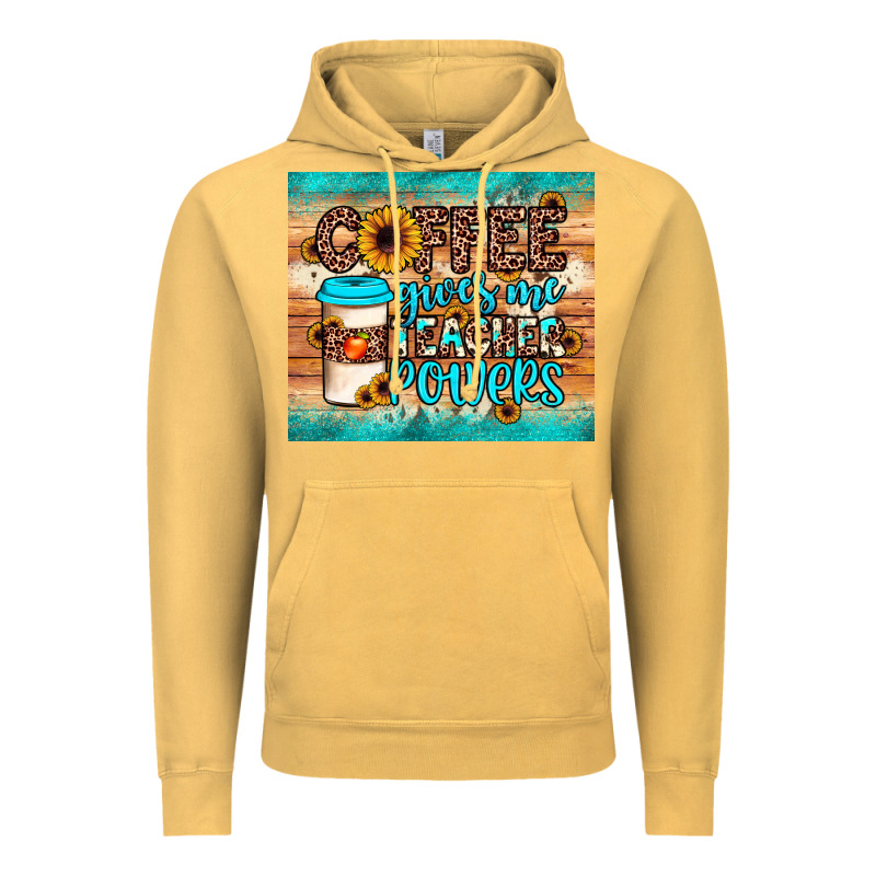 Coffee Gives Me Teacher Powers Vintage Hoodie by JahusDesignShop | Teevron