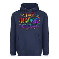 Navy y all means all y all Heavyweight Hoodie - Artiststas