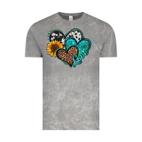 Cloud Rock turquoise sunflower hearts Vintage Tee - Jasminsmagicworld