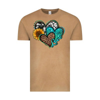 Vintage Camel turquoise sunflower hearts Vintage Tee - Jasminsmagicworld