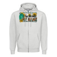 Dove Grey he knows my name isaiah 43 1 Zipper Hoodie - NancyCooperArtShop