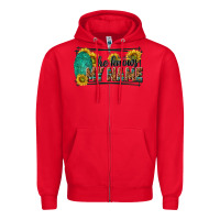 Red he knows my name isaiah 43 1 Zipper Hoodie - NancyCooperArtShop