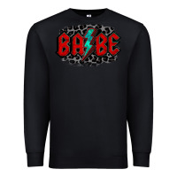 Black lightning bolt babe Premium Sweatshirt - Jasminsmagicworld