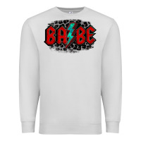 Dove Grey lightning bolt babe Premium Sweatshirt - Jasminsmagicworld