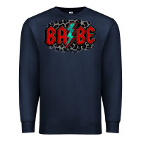 Navy lightning bolt babe Premium Sweatshirt - Jasminsmagicworld