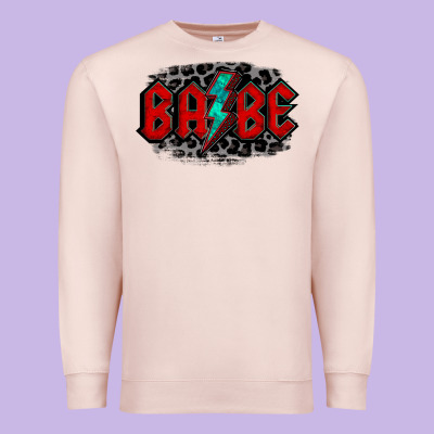 Lightning Bolt Babe Premium Sweatshirt Designed By Jasminsmagicworld