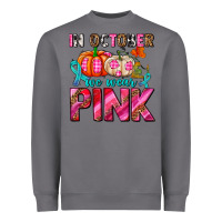 Storm in october we wear pink with pumpkins Heavyweight Sweatshirt - AdoDesignShop