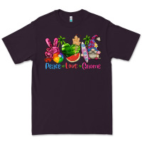 Plum peace love gnome summer Premium Tee - texasbilliewilder