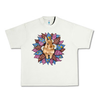 Pistachio easter leopard bunny sunflower Urban Heavy Tee - Artiststas