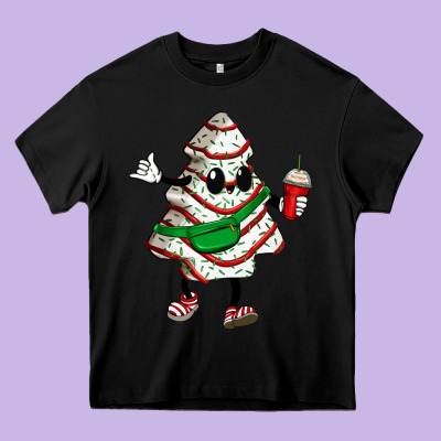 Little Debbie Christmas Tree Cakes Heavy Core Tee Designed By Zillion Design Studio