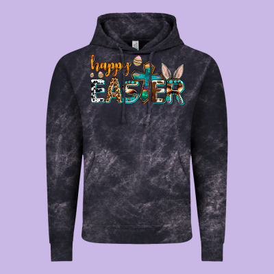 Western Happy Easter Vintage Hoodie Designed By Adodesignshop