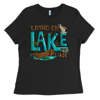 Black living on lake time Ladies Tee - texasbilliewilder