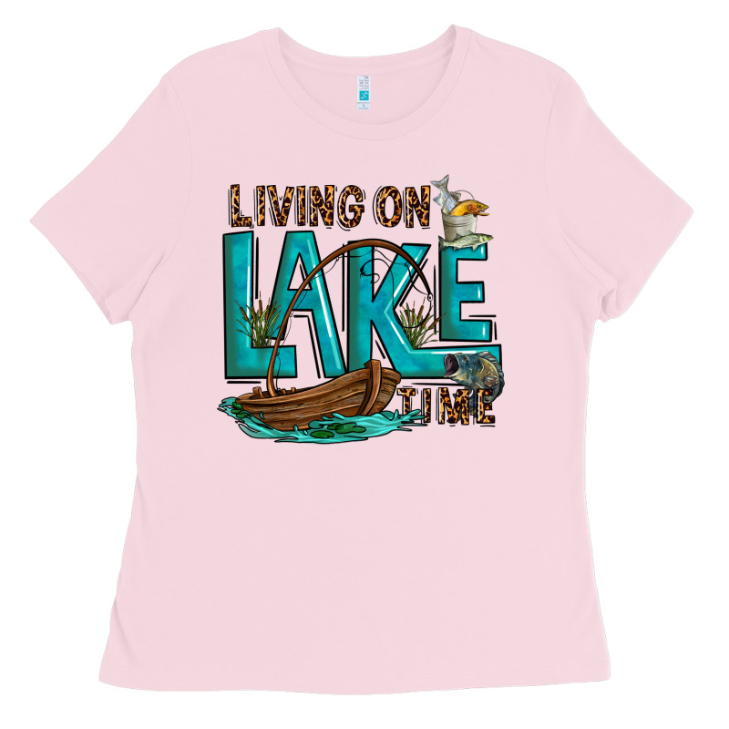 Living On Lake Time Ladies Tee by texasbilliewilder | Teevron