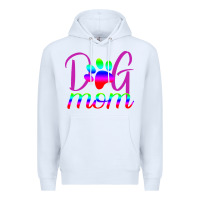 White Dog Mom Premium Hoodie - Bettercallsaul