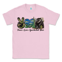 Bubblegum Pink Peace Love Spectacled Bear Classic Tee - LillyAllenDesigns