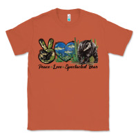 Copper Peace Love Spectacled Bear Classic Tee - LillyAllenDesigns