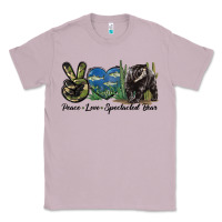 Lilac Peace Love Spectacled Bear Classic Tee - LillyAllenDesigns