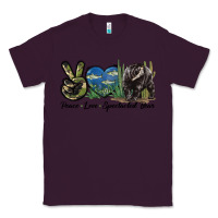 Plum Peace Love Spectacled Bear Classic Tee - LillyAllenDesigns