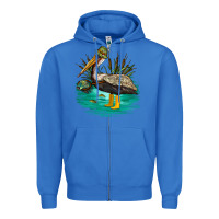 True Royal fishing pelican camp Zipper Hoodie - NancyCooperArtShop