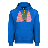 Cobalt christmas trees Urban Hoodie - CowGirlArtShop