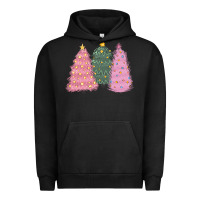 Pigment Black christmas trees Urban Hoodie - CowGirlArtShop