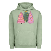 Pigment Oil Green christmas trees Urban Hoodie - CowGirlArtShop