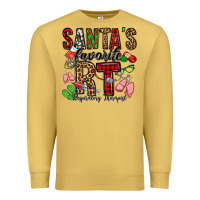Antique Gold santa's favorite rt respiratory therapist Premium Sweatshirt - Jasminsmagicworld