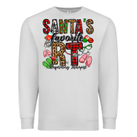 Dove Grey santa's favorite rt respiratory therapist Premium Sweatshirt - Jasminsmagicworld